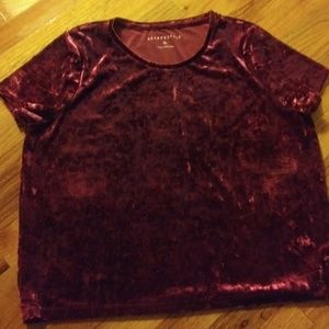 Burgundy crop top Nwot